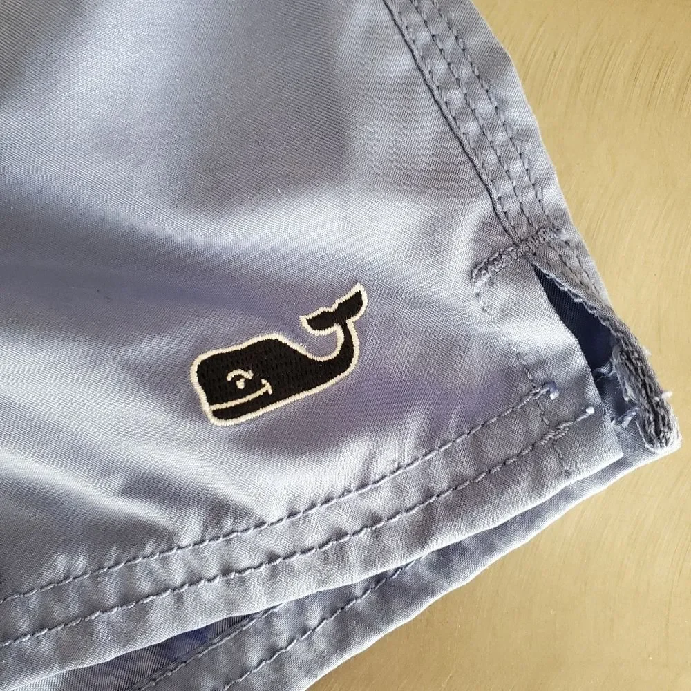 Vineyard Vines Sea of Turtles Bungalow Swim Trunks Blue Green Men’s M